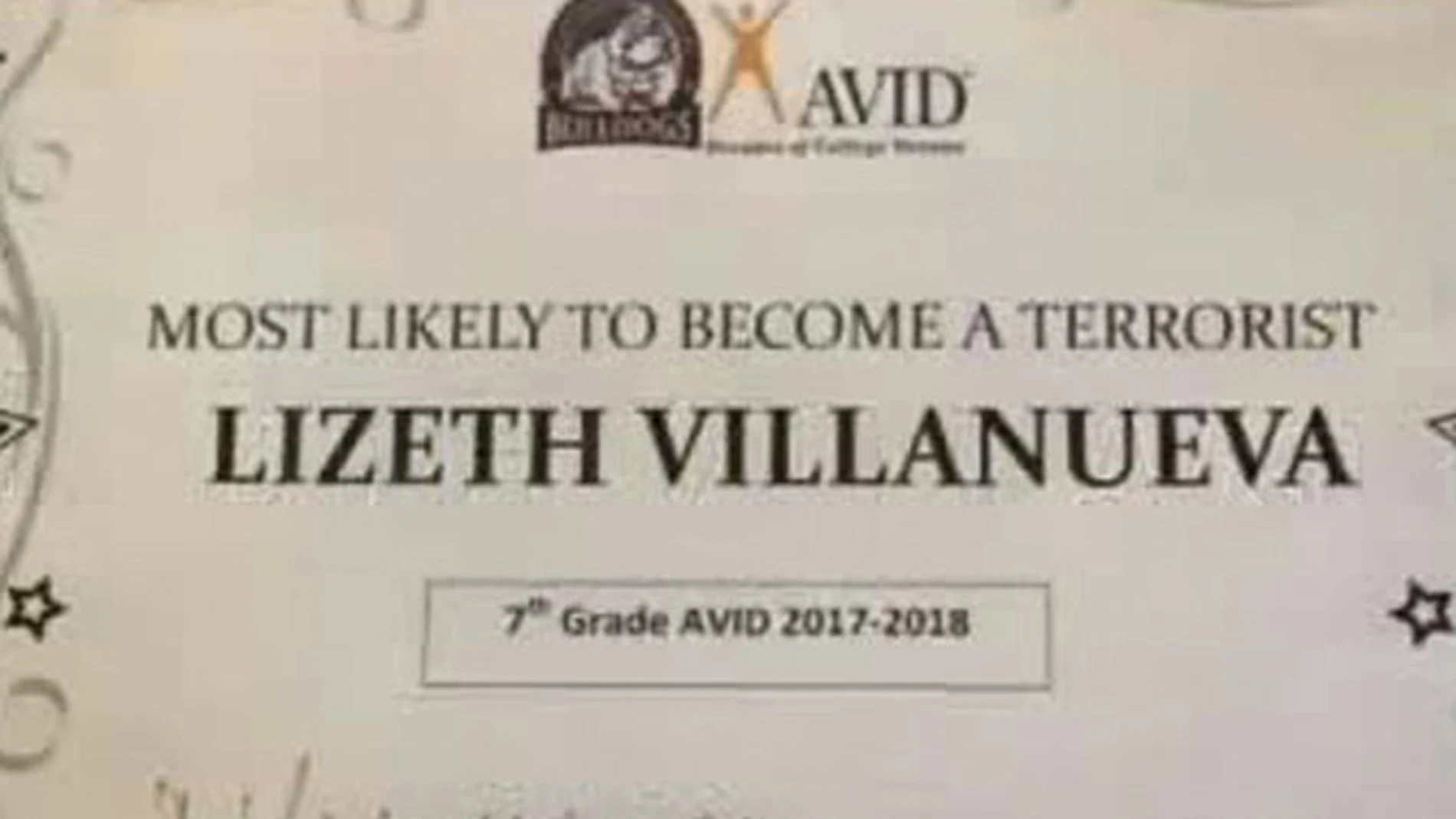 Diploma 'el más propenso a convertirse en terrorista' Diploma 'el más propenso a convertirse en terrorista'