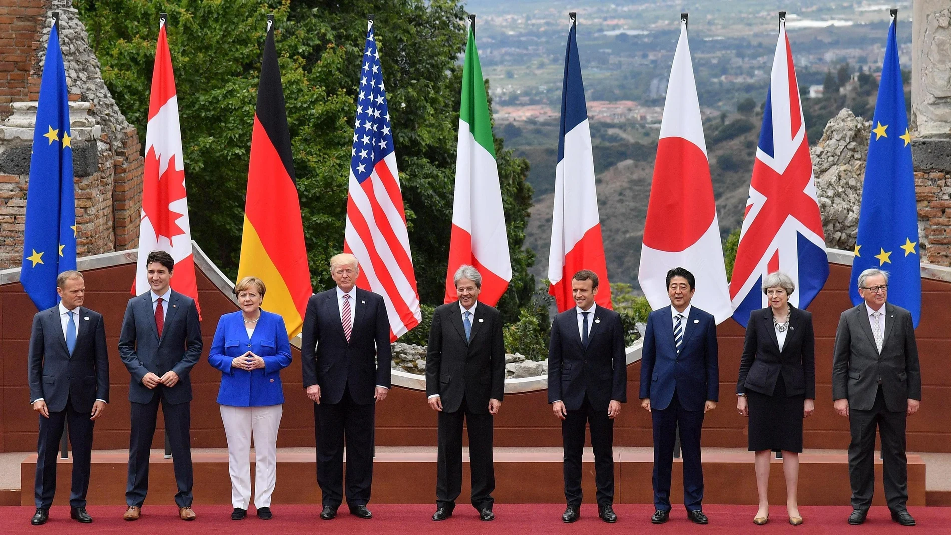 Fotografía de archivo de una cumbre del G7