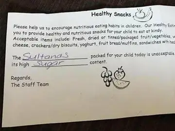 La nota enviada por el colegio La nota enviada por el colegio