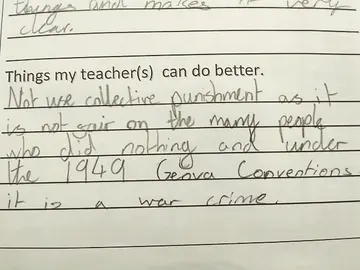 La respuesta de una niña sobre qué debe mejorar su profesora La respuesta de una niña sobre qué debe mejorar su profesora
