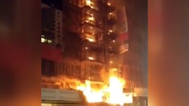 Un incendio en un inmueble de Gijón provoca la intoxicación de siete vecinos 