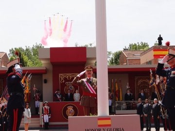El Rey Felipe VI durante los actos por el Día de las Fuerzas Armadas