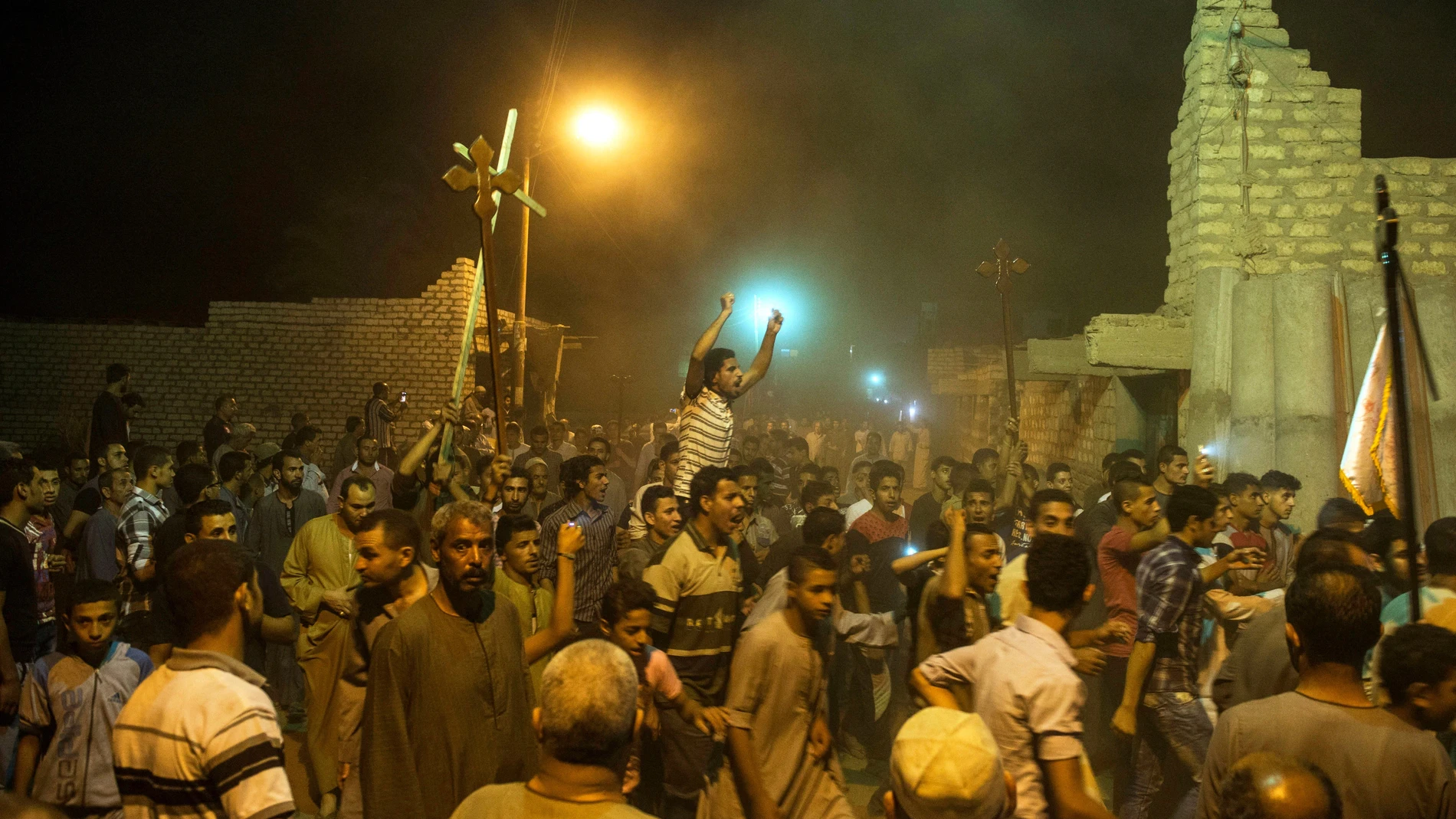 Protestas tras el atentado en Egipto Protestas tras el atentado en Egipto