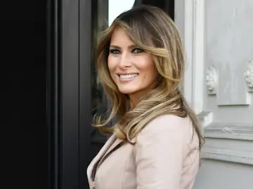 Melania Trump, muy sonriente Melania Trump, muy sonriente