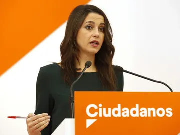 La portavoz de Ciudadanos, Inés Arrimadas La portavoz de Ciudadanos, Inés Arrimadas
