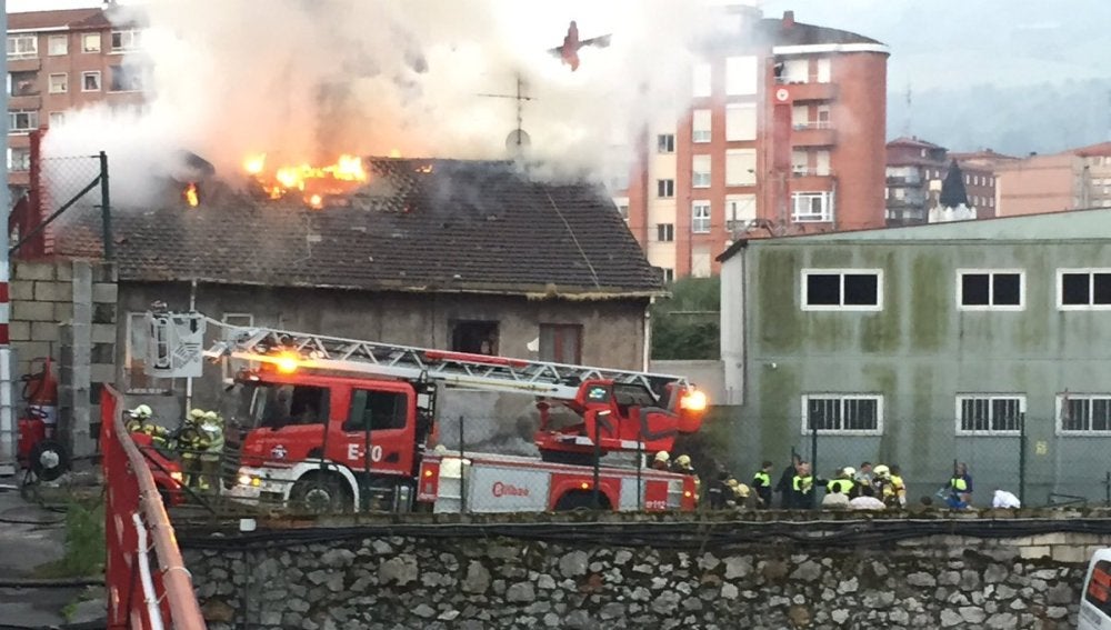 Incendio en Bilbao