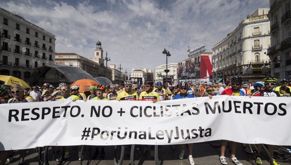 Vista de la concentración convocada en la madrileña Puerta del Sol