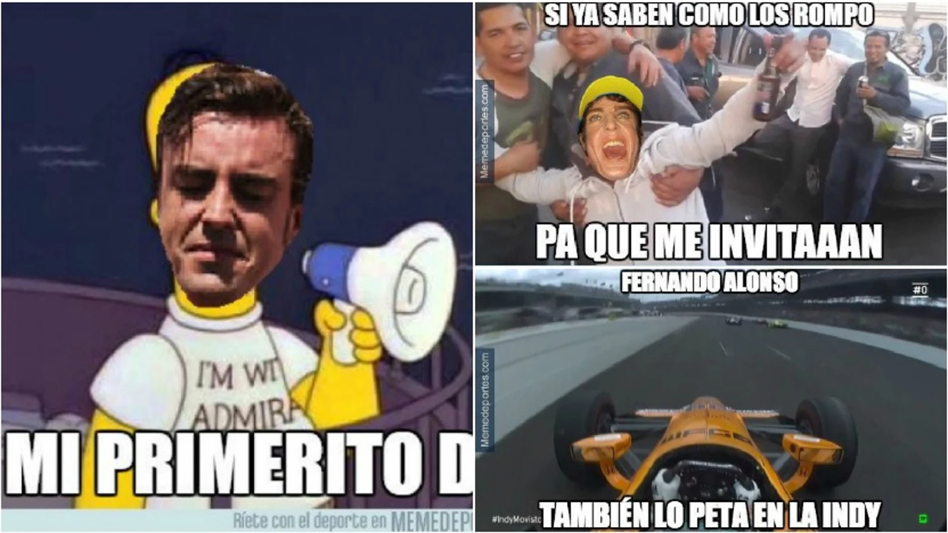 Los memes de Alonso en Indianápolis
