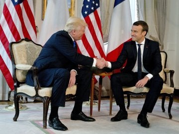 Donald Trump y Emmanuel Macron