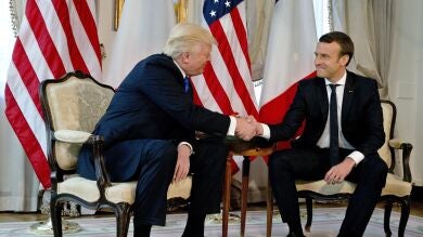 Trump y Macron mantienen una conversación telefónica sobre seguridad y comercio