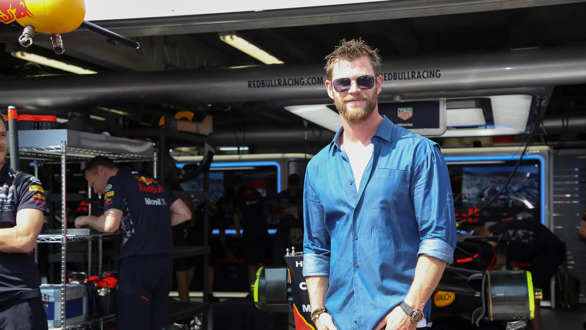 Chris Hemsworth se ha dejado ver en el Gran Prix de la Fórmula 1 de Mónaco 