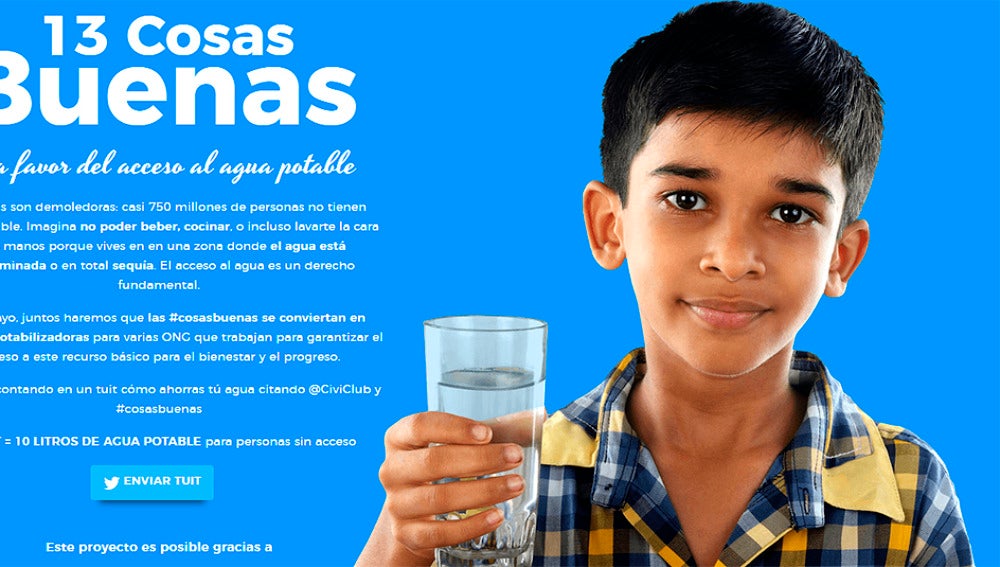 Imagen de #13cosasbuenas a favor del acceso al agua potable