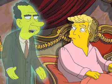 Frame 49.637764 de: Donald Trump recibe la visita del fantasma de Richard Nixon en 'Los Simpson' Frame 49.637764 de: Donald Trump recibe la visita del fantasma de Richard Nixon en 'Los Simpson'
