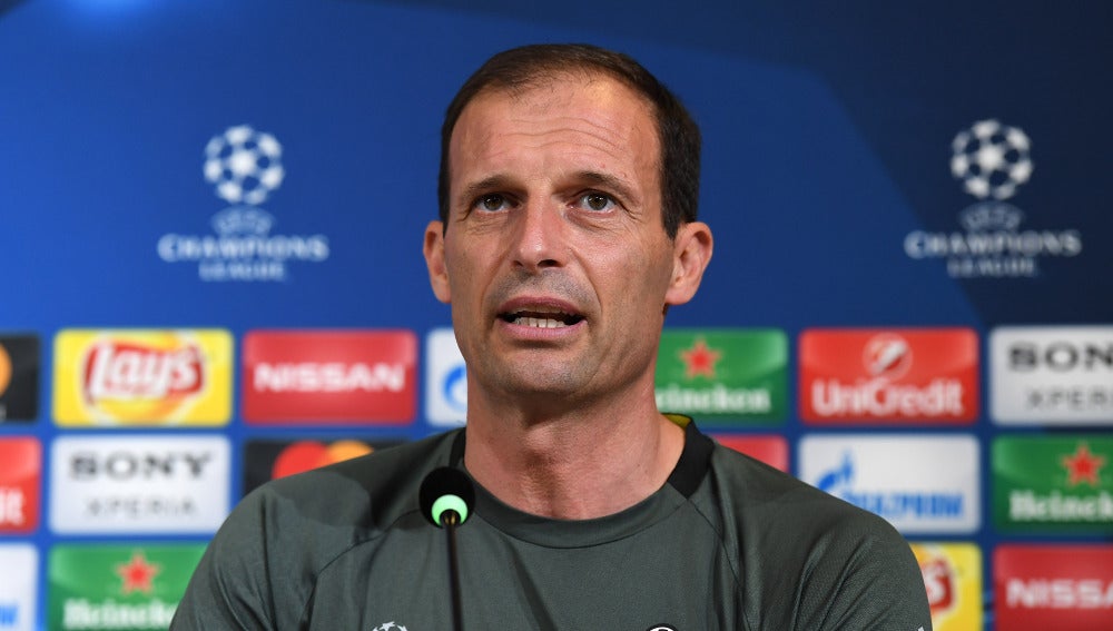 Allegri, en la rueda de prensa
