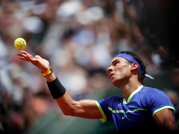 Rafa Nadal, durante su partido contra Bautista