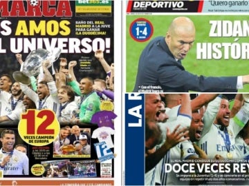 La prensa se rinde al Madrid de Zidane