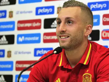 Deulofeu, en la rueda de prensa Deulofeu, en la rueda de prensa
