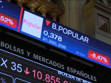 Frame 32.53282 de: El Banco Popular se levanta en rojo después de cerrar una semana con fuertes pérdidas