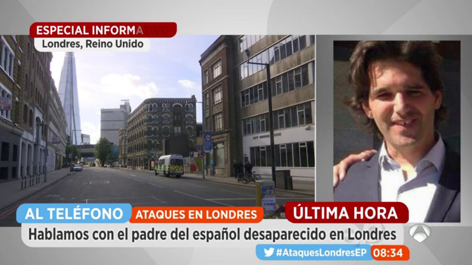 El padre del español desaparecido en Londres: 