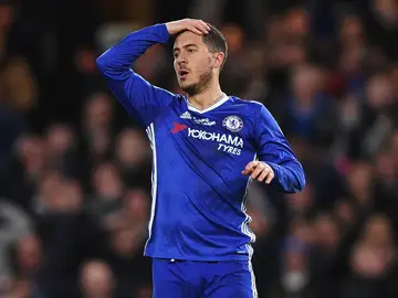 Hazard, en un partido con el Chelsea Hazard, en un partido con el Chelsea