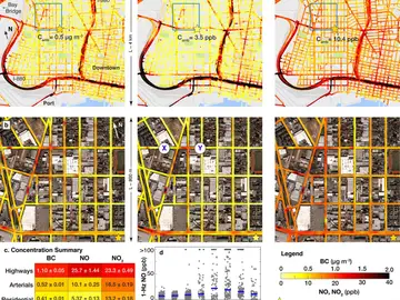 Mapa de contaminación Oakland Mapa de contaminación Oakland