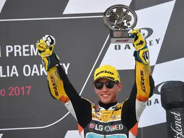El piloto de Moto3, Juanfran Guevara El piloto de Moto3, Juanfran Guevara
