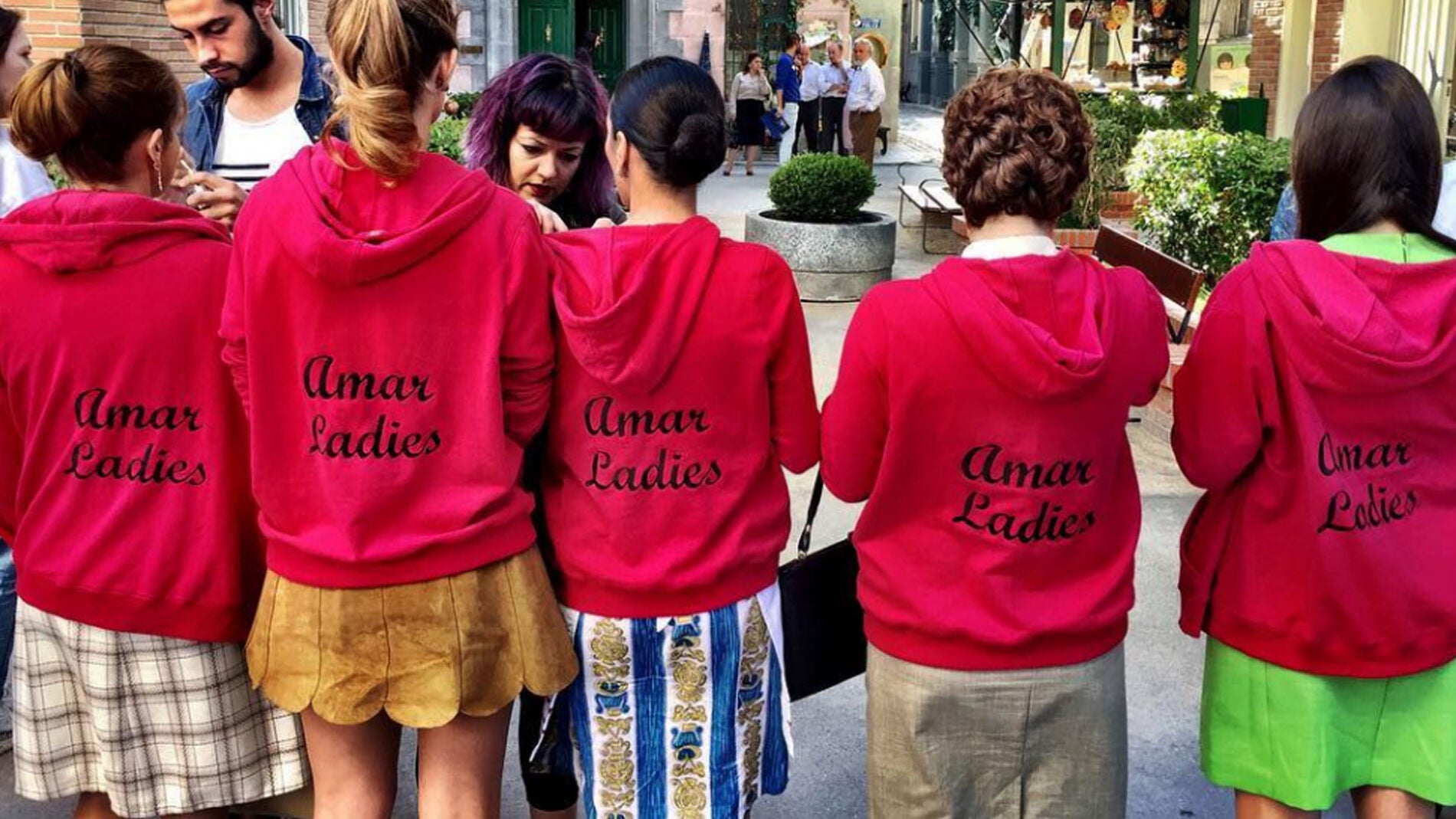 Las Amarladies enloquecen en la recta final del rodaje