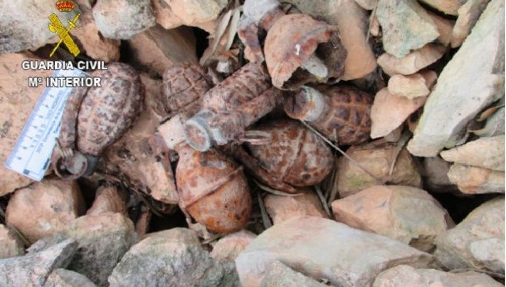 Hallan tres bombas y siete granadas de la Guerra Civil en Tarragona