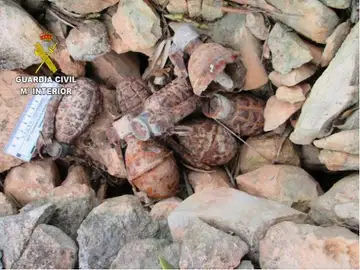 Hallan tres bombas y siete granadas de la Guerra Civil en Tarragona Hallan tres bombas y siete granadas de la Guerra Civil en Tarragona