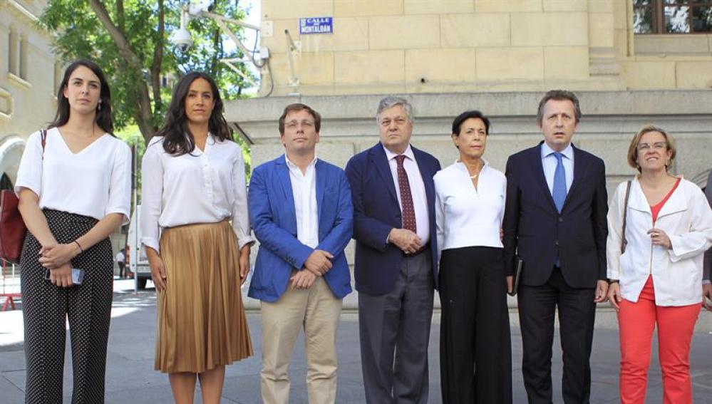 Los padres de Leopoldo López en su visita al Ayuntamiento de Madrid
