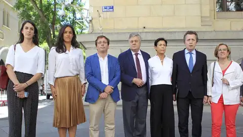 Los padres de Leopoldo López en su visita al Ayuntamiento de Madrid Los padres de Leopoldo López en su visita al Ayuntamiento de Madrid