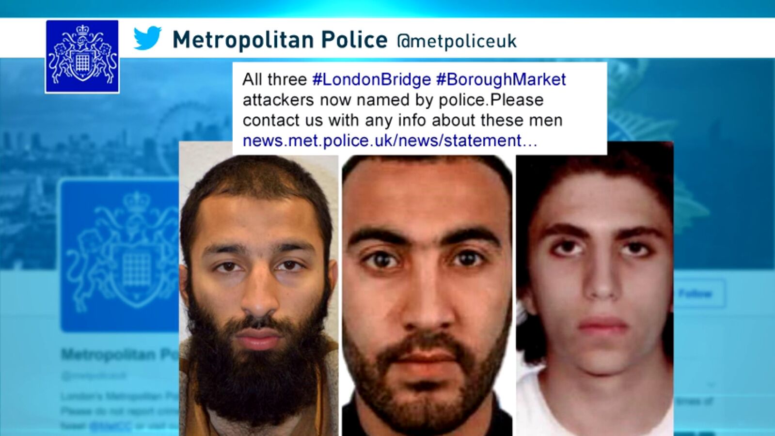 Identifican al tercer terrorista de Londres como Youssef Zaghba, un marroquí de madre italiana