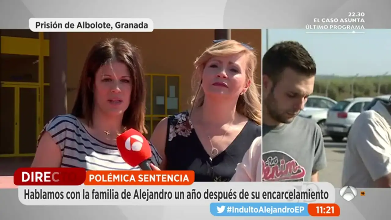 La novia del joven encarcelado por robar 80 euros: "Le doy las gracias al señor ministro de Justicia por nada. Este hombre no tiene precio"