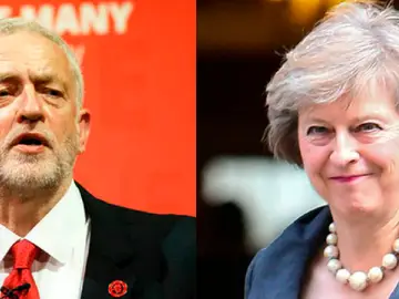 Theresa May y Jeremy Corbyn Theresa May y Jeremy Corbyn