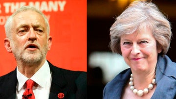 Theresa May y Jeremy Corbyn