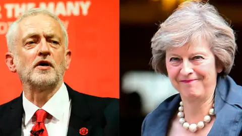 Theresa May y Jeremy Corbyn Theresa May y Jeremy Corbyn