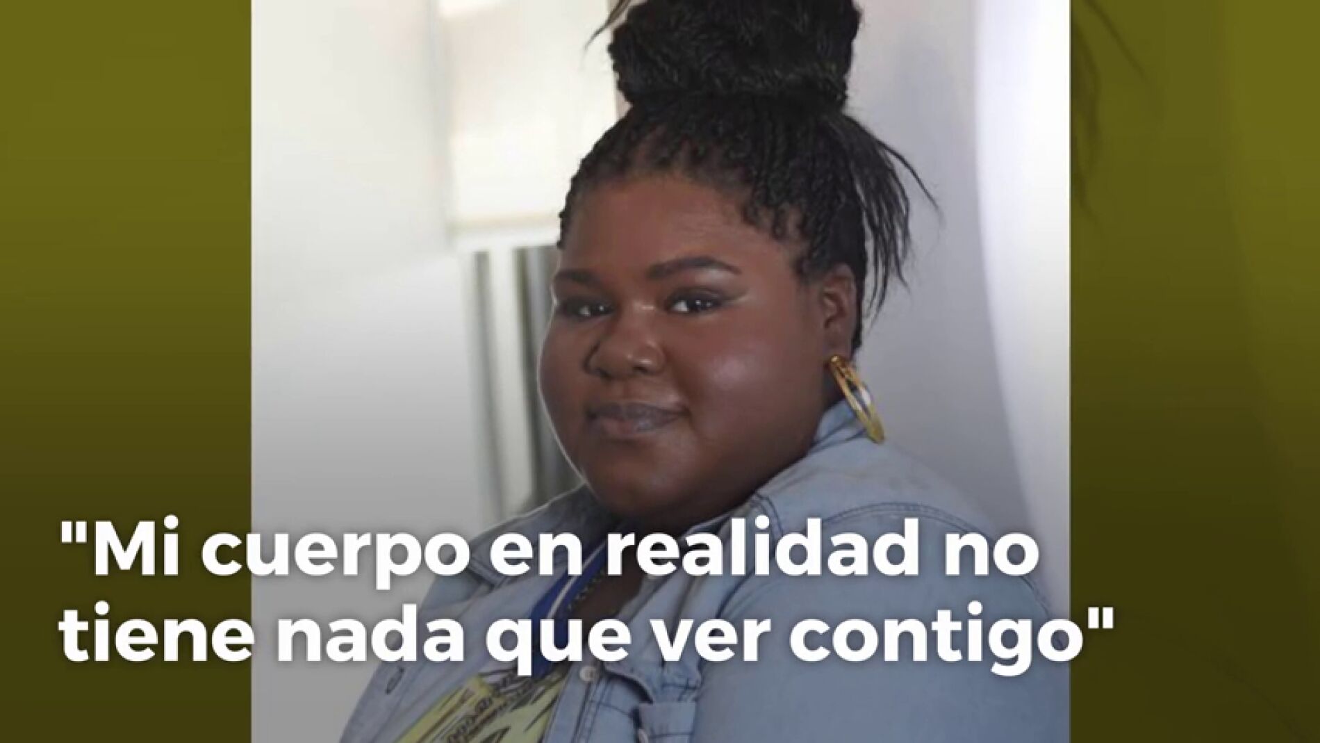 Frame 1.624879 de: La actriz Gabourey Sidibe no quiere que la feliciten por su p&eacute;rdida de peso