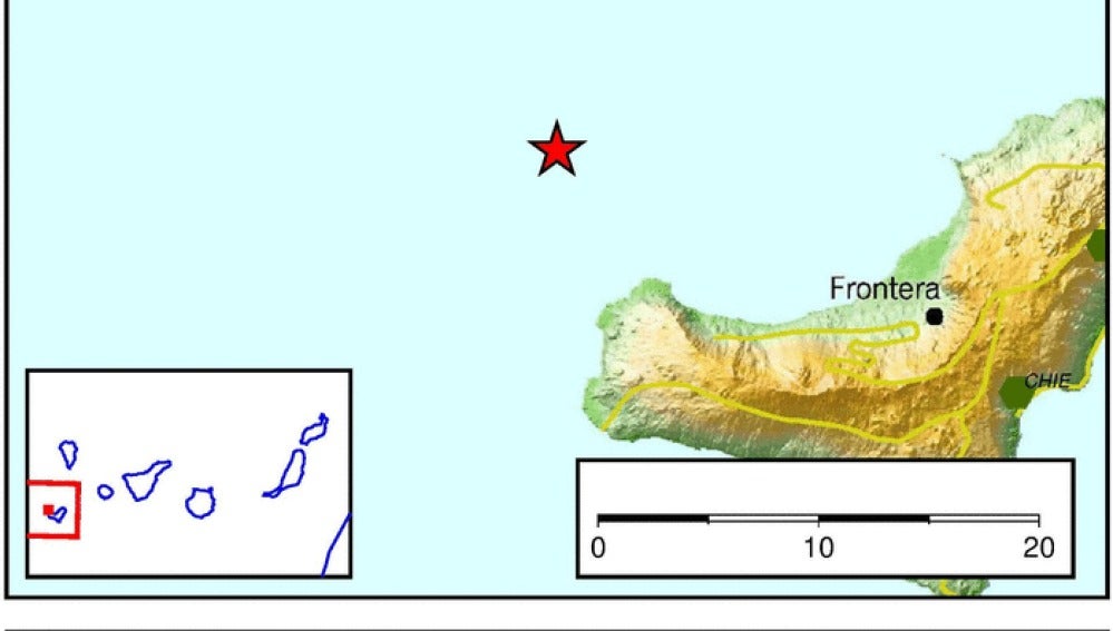 Un terremoto de 3.6 de magnitud registrado en el océano frente a Frontera