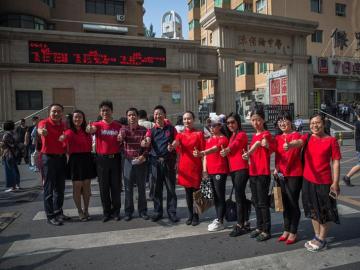 Alumnos chinos comienzan el 'gaokao'