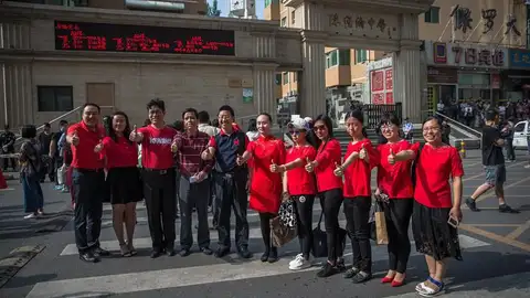 Alumnos chinos comienzan el 'gaokao' Alumnos chinos comienzan el 'gaokao'