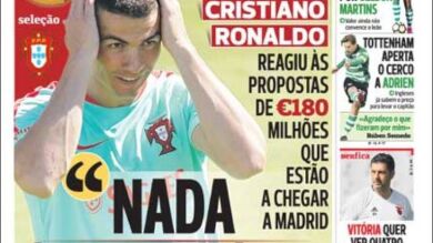 Cristiano, sobre la oferta de 180 millones: 