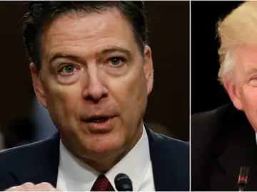 James Comey y Donald Trump James Comey y Donald Trump