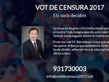 Moción de censura de Benedito contra Bartomeu Moción de censura de Benedito contra Bartomeu