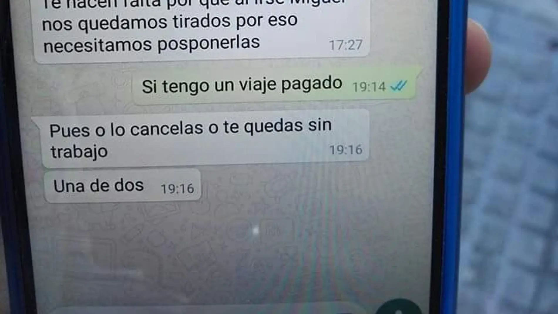 Conversación de Whatsapp Conversación de Whatsapp