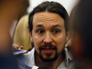 El líder de Podemos, Pablo Iglesias