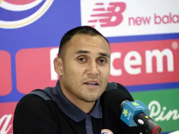 Keylor Navas, en rueda de prensa en Costa Rica Keylor Navas, en rueda de prensa en Costa Rica