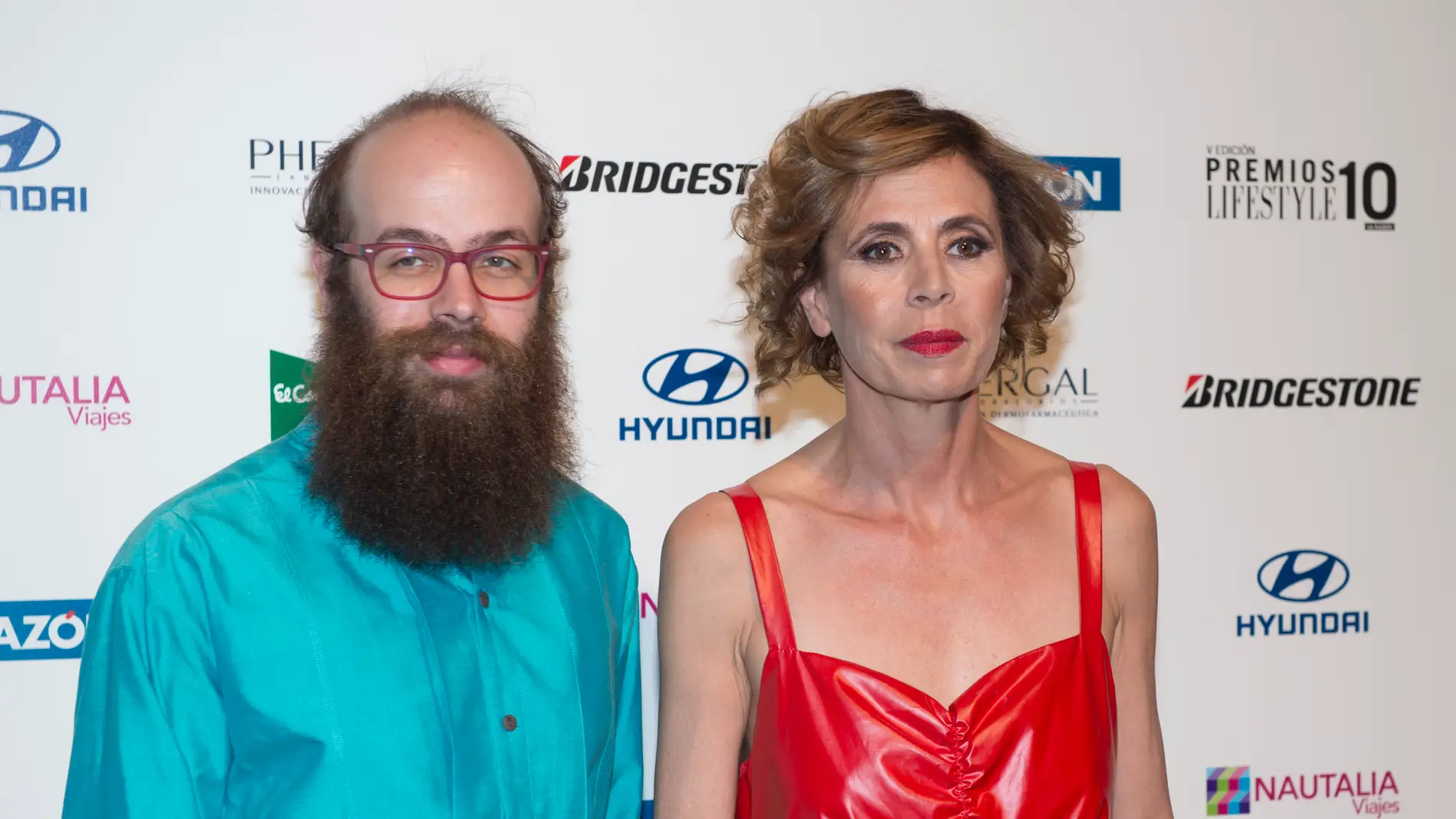 Ágatha Ruiz de la Prada junto con su hijo Tristán
