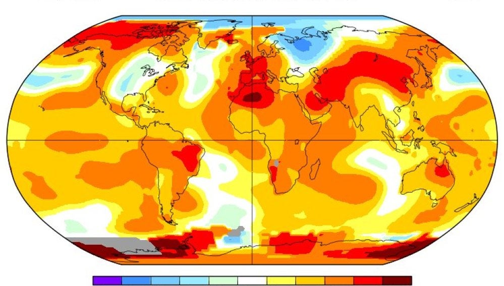 2017 anota el segundo mayo con más calor en el mundo desde 1880