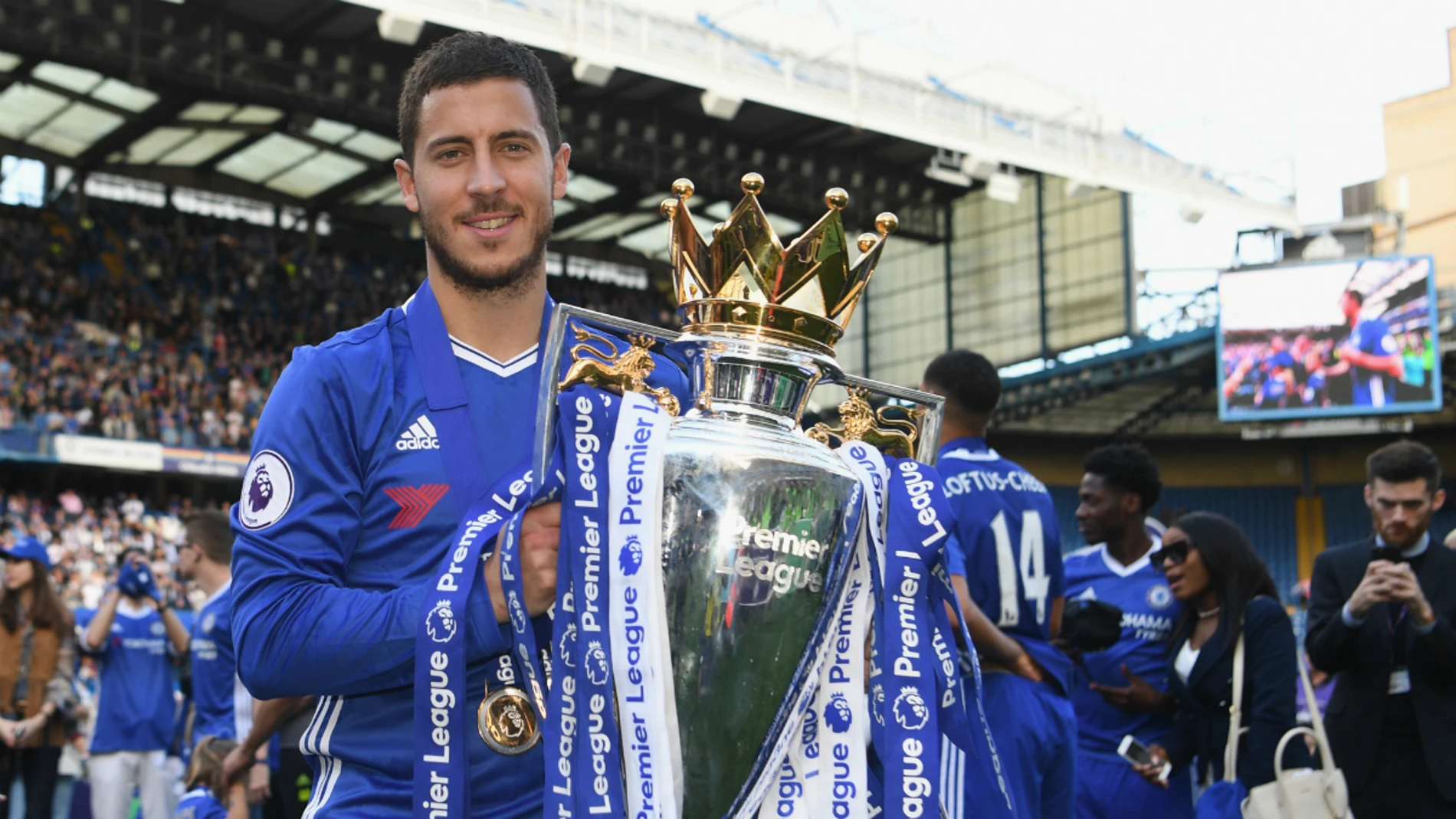 Eden Hazard, con la Premier Eden Hazard, con la Premier