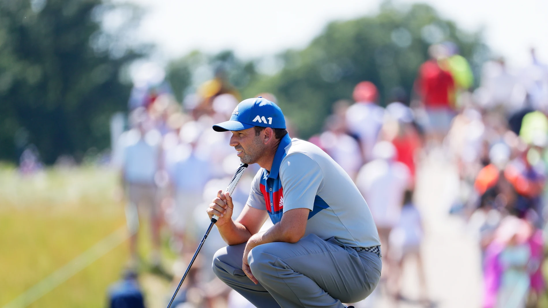 Sergio García, preparando un golpe durante el US Open Sergio García, preparando un golpe durante el US Open